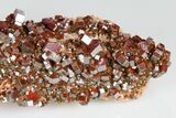 Deep Red Vanadinite Crystal Cluster - Huge Crystals! #178374-2